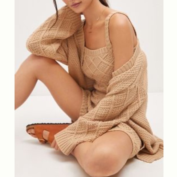 Anthropologie Other - Anthropologie Cable-Knit Three-Piece Lounge Set. Size M.
